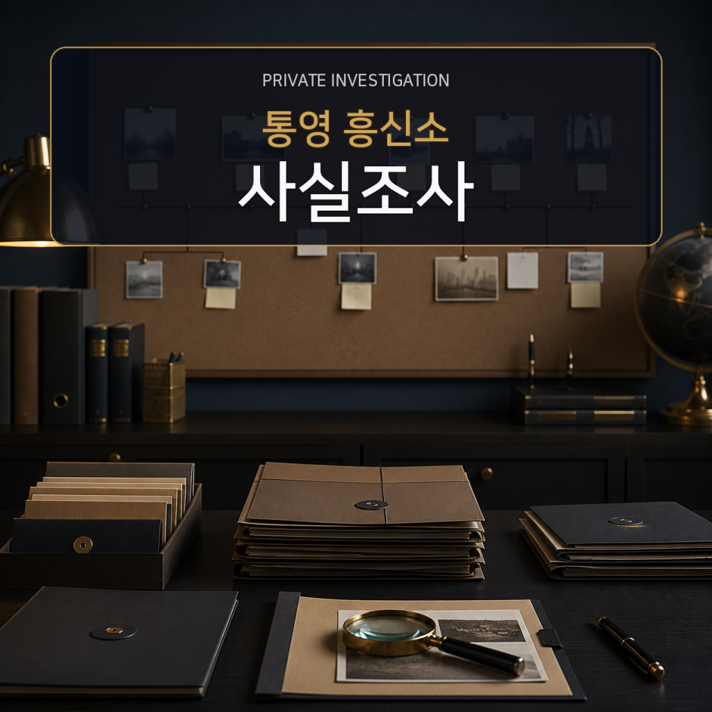 통영 사실관계 조사 전문 흥신소