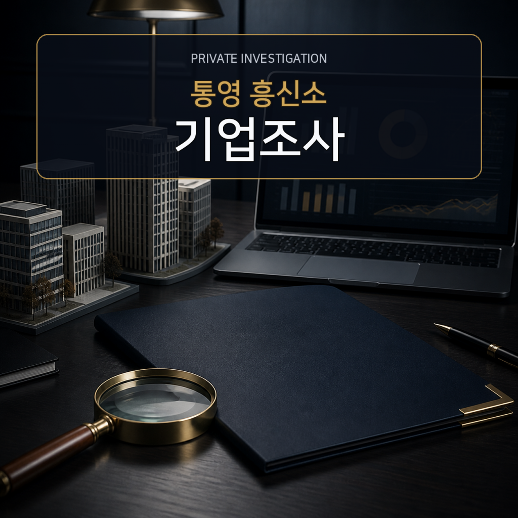 통영 기업·거래처 조사 전문 흥신소