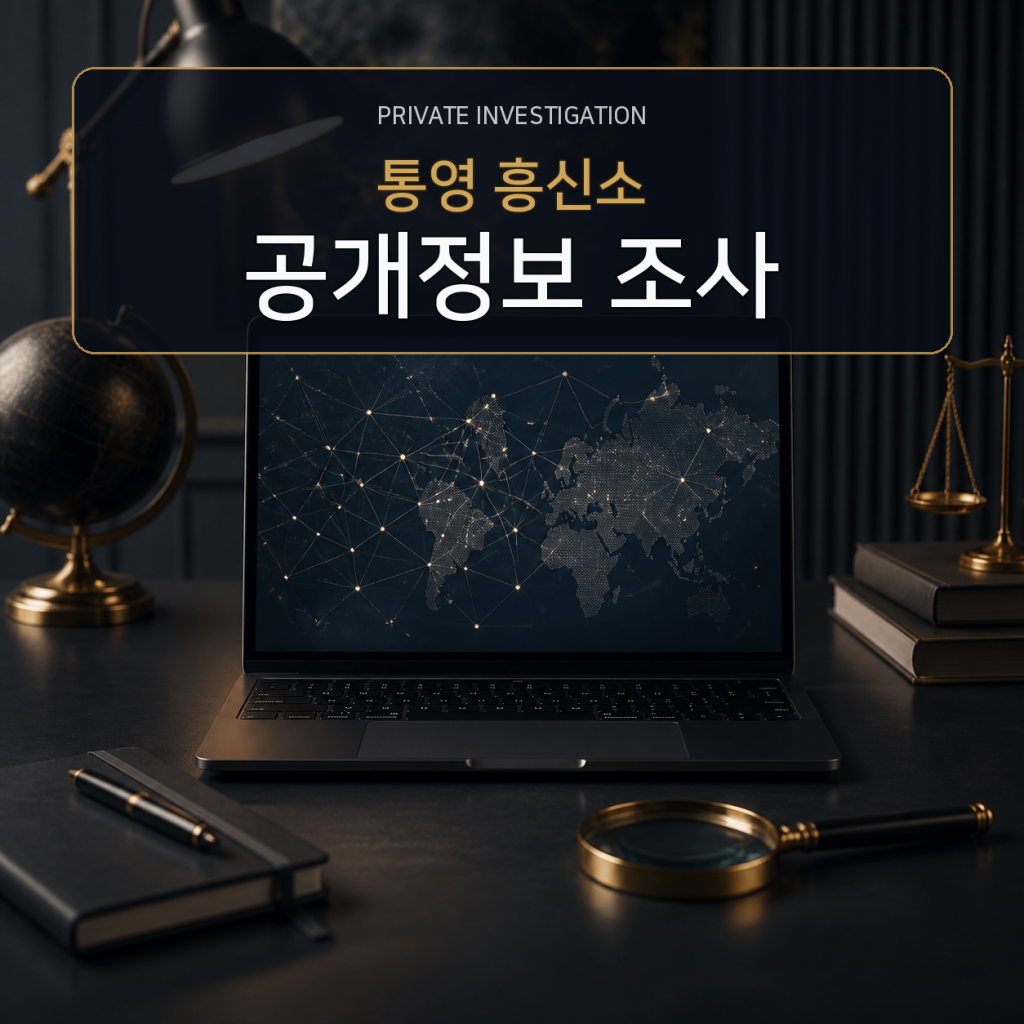 통영 디지털 공개정보 조사 전문 흥신소